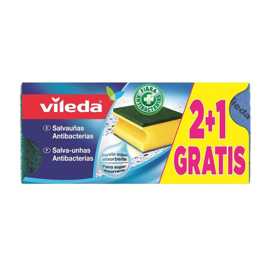 Estropajo VILEDA salvauñas 2+1 gratis