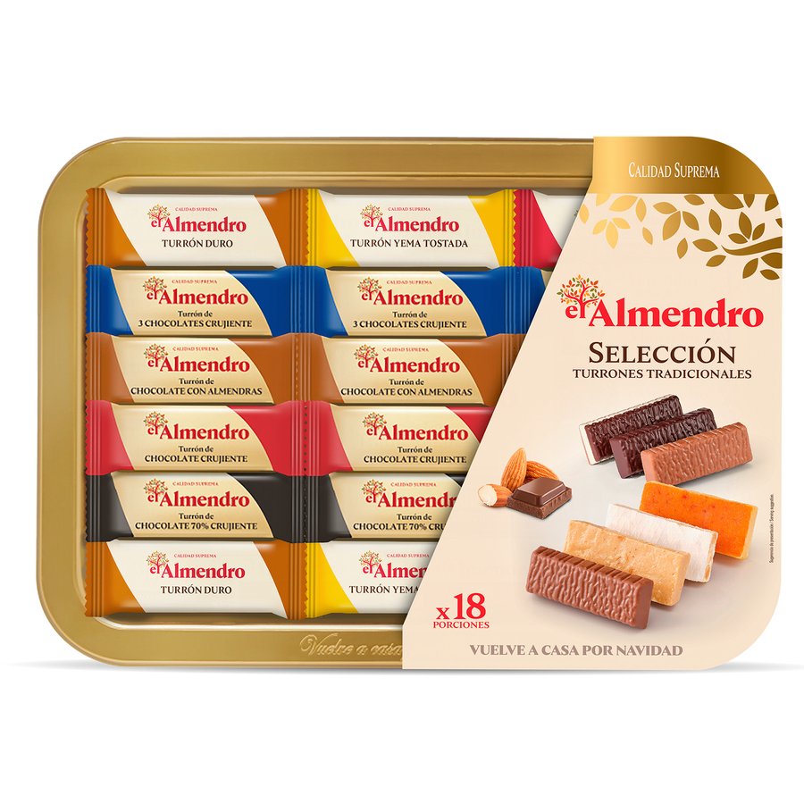 Selección turrón pralines EL ALMENDRO 400 g