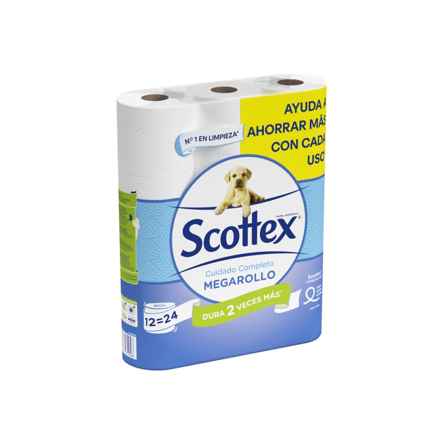 Papel higiénico SCOTTEX Mega 12=24 rollos