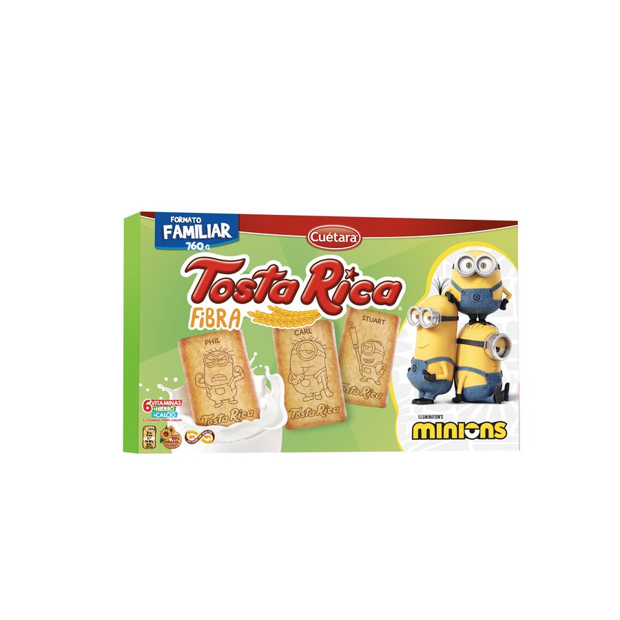 Galletas CUETARA TOSTA RICA Fibra 760 g