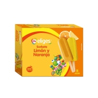 Sorbetes 4 naranja + 4 limón IFA ELIGES sin gluten 640 g