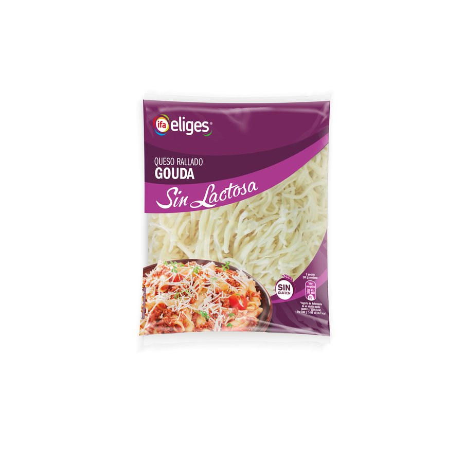 Queso rallado Gouda IFA ELIGES sin lactosa y sin gluten 150 g