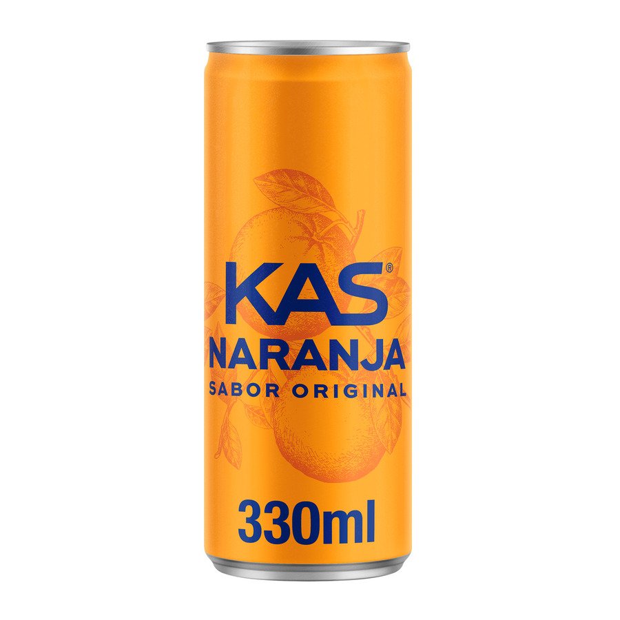 Refresco KAS naranja lata 33 cl