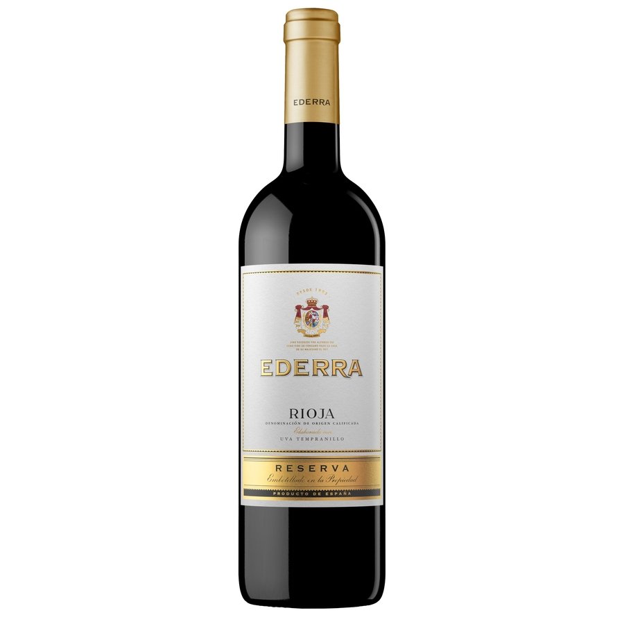 Vino tinto D.O.Ca.Rioja EDERRA Reserva botella 75 cl