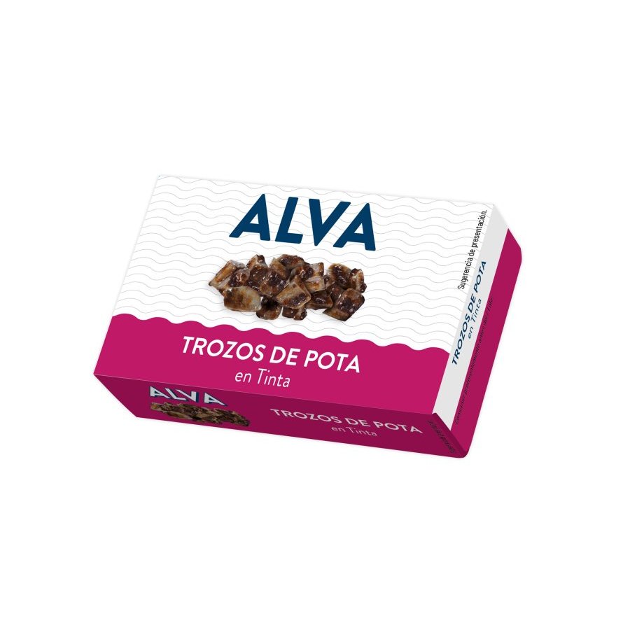 Trozos de pota ALVA en tinta 111 g
