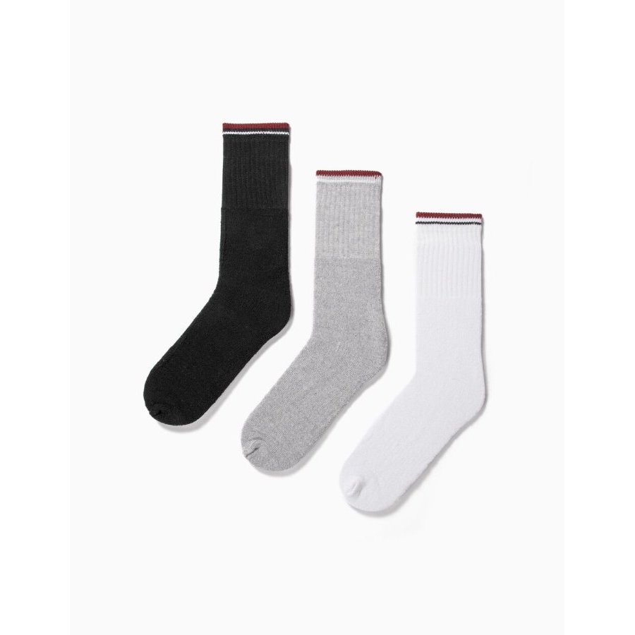 Pack 3 calcetines deporte negro talla 39-42