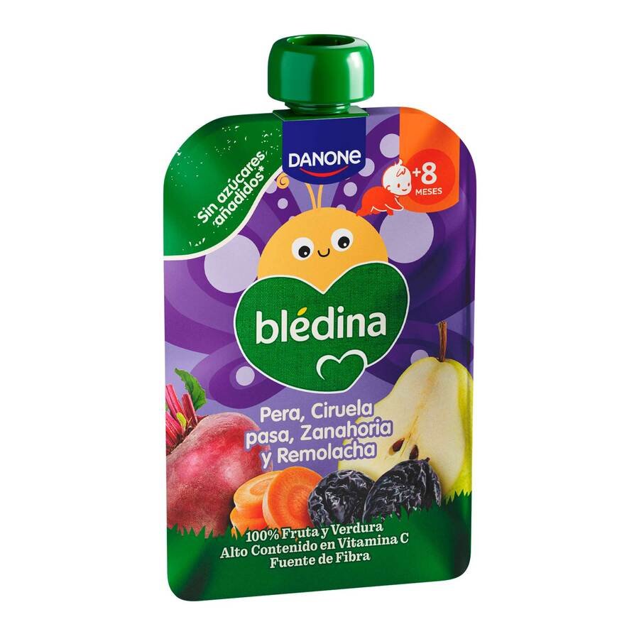 Imagen de Alimento infantil BLEDINA pera-ciruela-zanahora-remolacha pouch 100 g