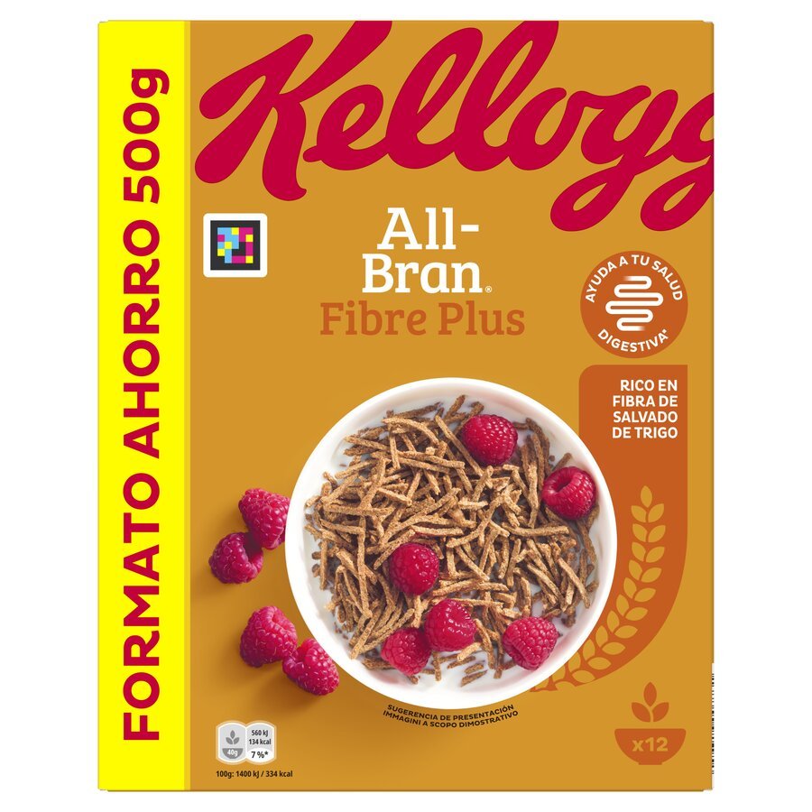 Cereales KELLOGGS All-Bran Fibre Plus 500 g