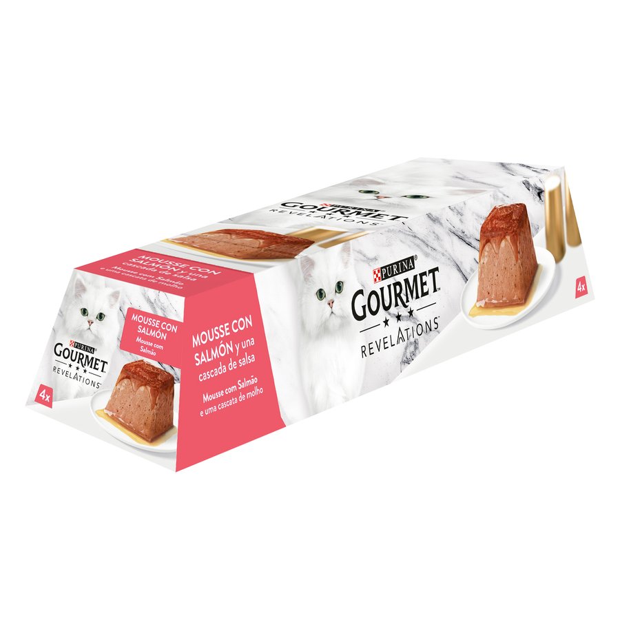 Alimento gato PURINA GOURMET Revelations salmón 4x57 g