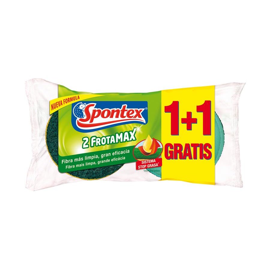 Estropajo salvauñas SPONTEX Frotamax 1+1 gratis