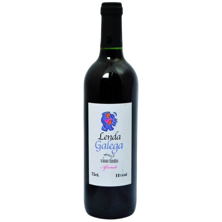Vino tinto de mesa LENDA GALEGA xoven botella 75 cl
