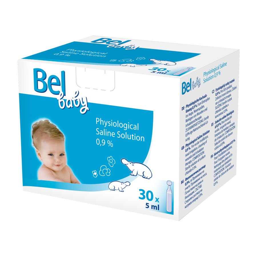 Suero fisiológico BEL BABY 30 unidadesx5 ml