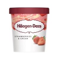 Helado HAAGEN DAZS strawberry 400 g