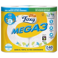 Papel cocina FOXY mega 3  2=6 unidades
