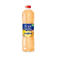 Auga FONT VELLA con zumo tropical  botella 1,15 l