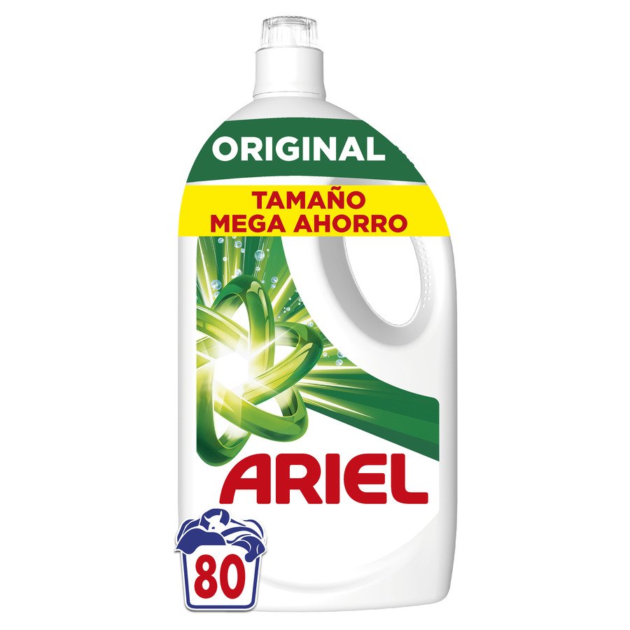Detergente líquido ARIEL Original 80 lavados