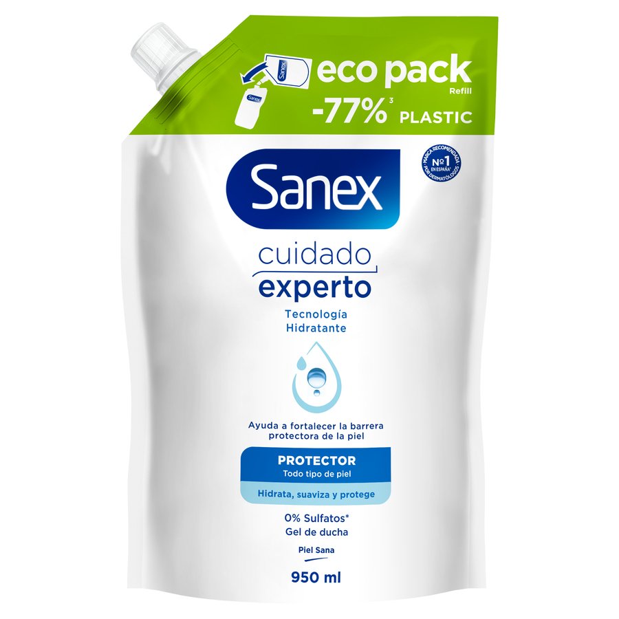 Gel de ducha SANEX cuidado experto protector eco pack 950 ml