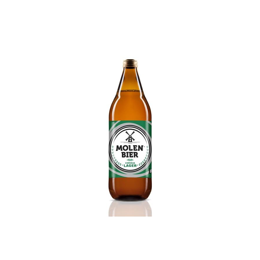Cerveza rubia MOLEN BIER botella vidrio 1 l