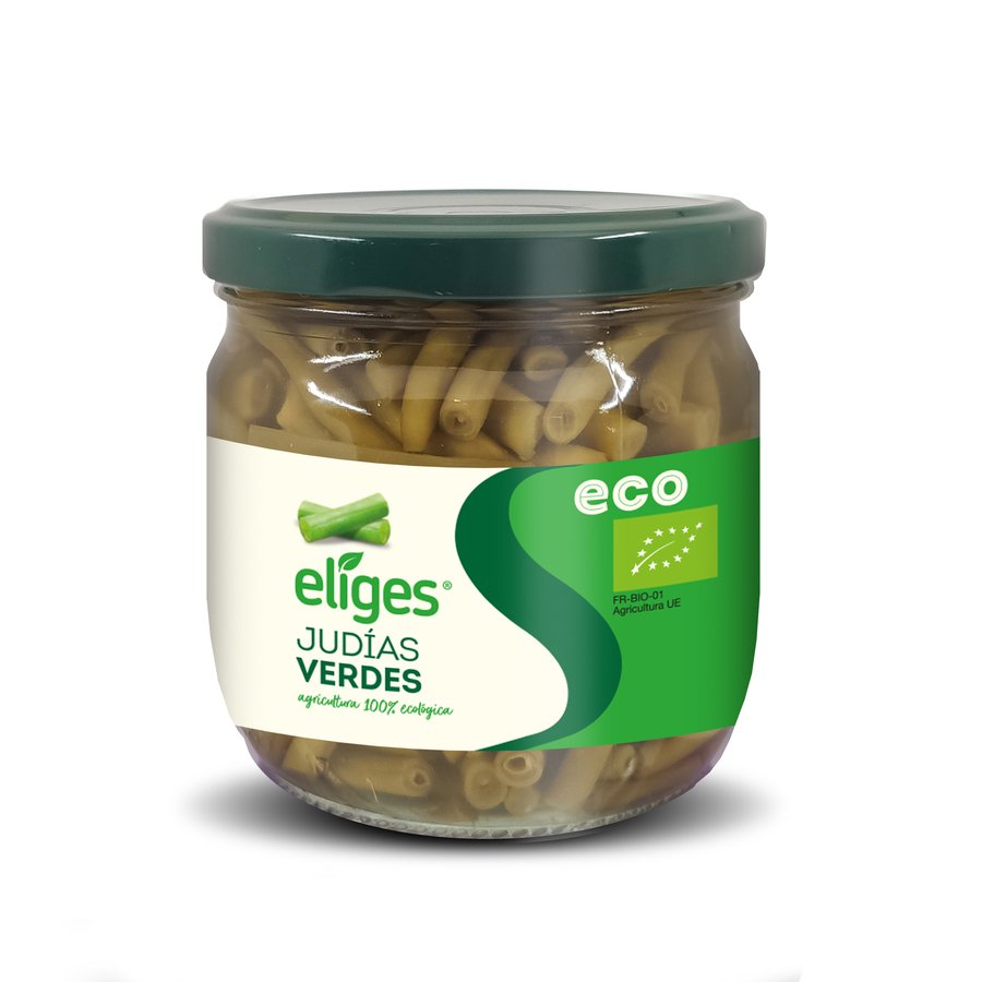 Judía verde ECO ELIGES fina frasco 185 g pne.