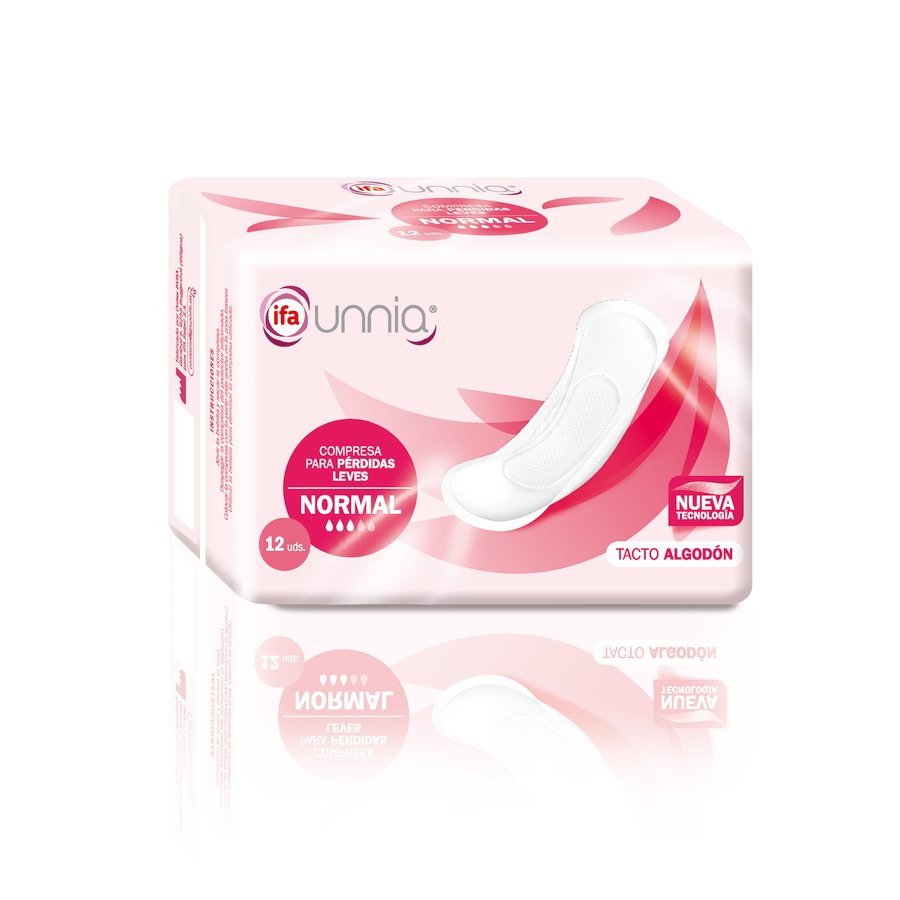 Compresas incontinencia IFA UNNIA Normal 12 unidades