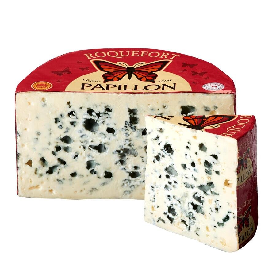Queso Roquefort PAPILLON etiqueta roja kilo