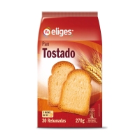 Pan tostado 30 rebanadas IFA ELIGES 270 g
