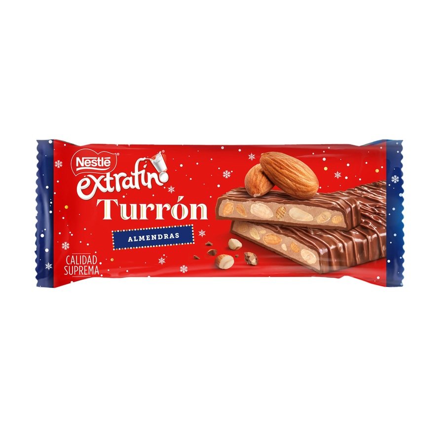 Turrón chocolate y almendra NESTLE Extrafino 230 g