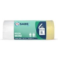 Bolsa lixo 5 l IFA SABE mini peche fácil 34x36 40 unidades