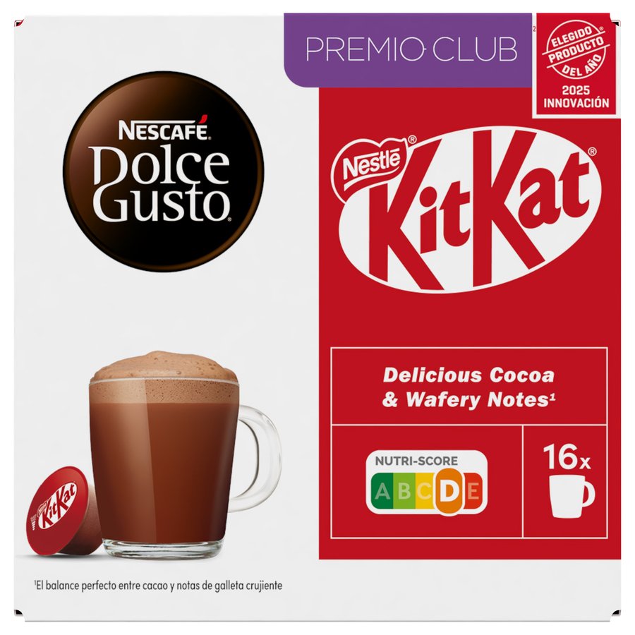 Cacao cápsulas NESCAFÉ DOLCE GUSTO Kit-Kat 16 unidades 256 g