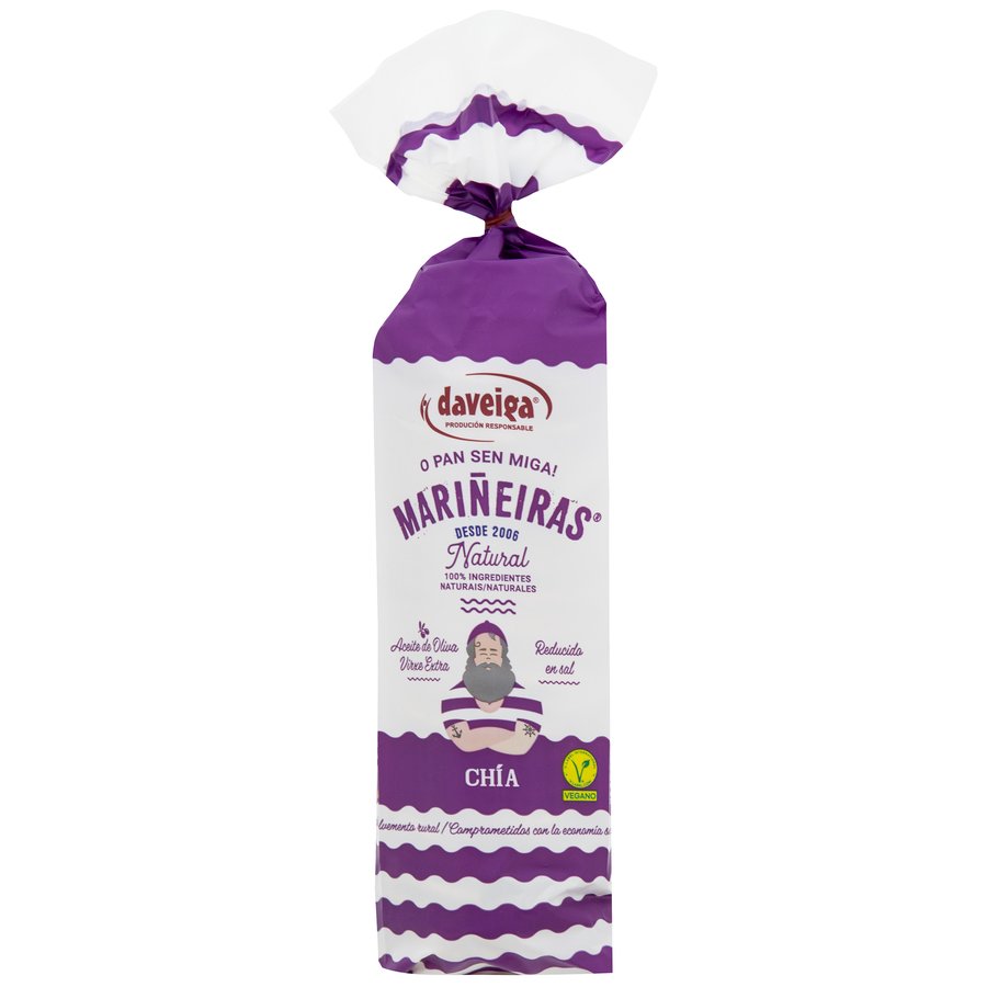 Galletas MARIÑEIRAS DAVEIGA con semillas de chía 200 g