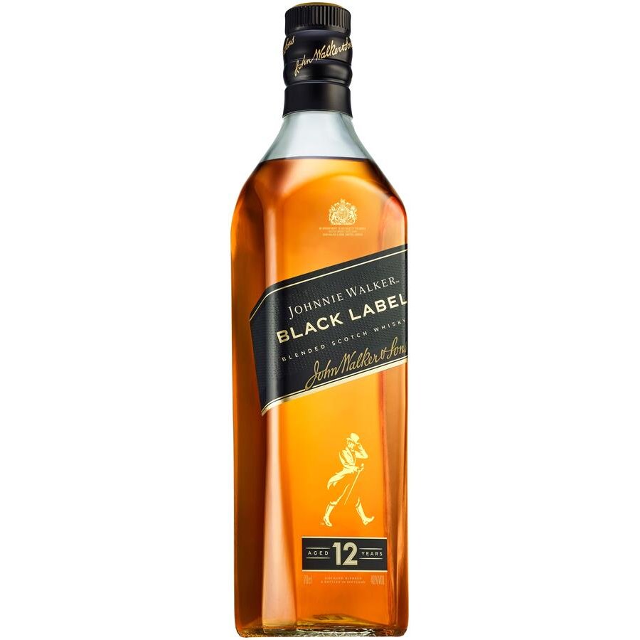 Whisky JOHNNIE WALKER etiqueta negra botella 70 cl