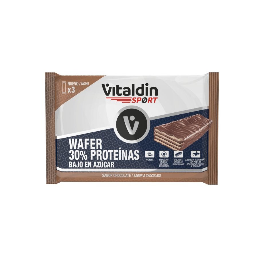 Wafer 30% proteína VITALDIN chocolate 3x40 g
