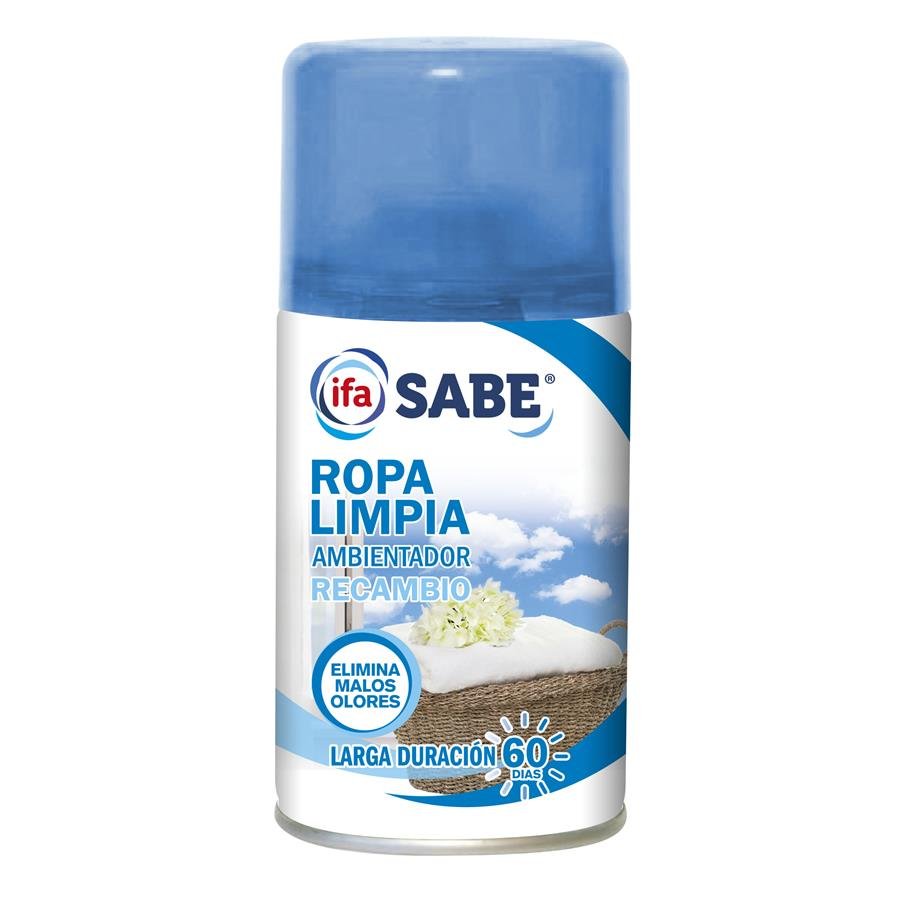 Ambientador pilas IFA SABE ropa limpia recambio spray 250 ml