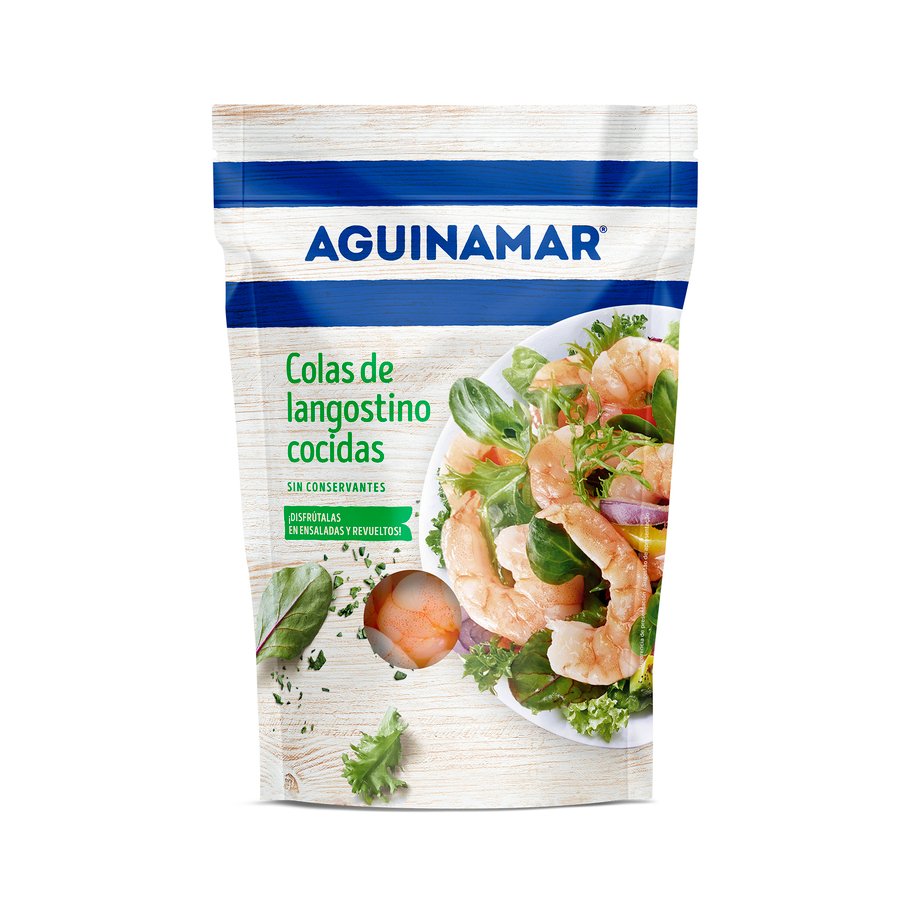 Colas langostinos AGUINAMAR naturales resfrigerados 90 g