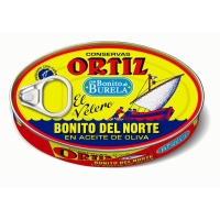 Bonito norte en aceite de oliva ORTIZ lata 112 g pn.
