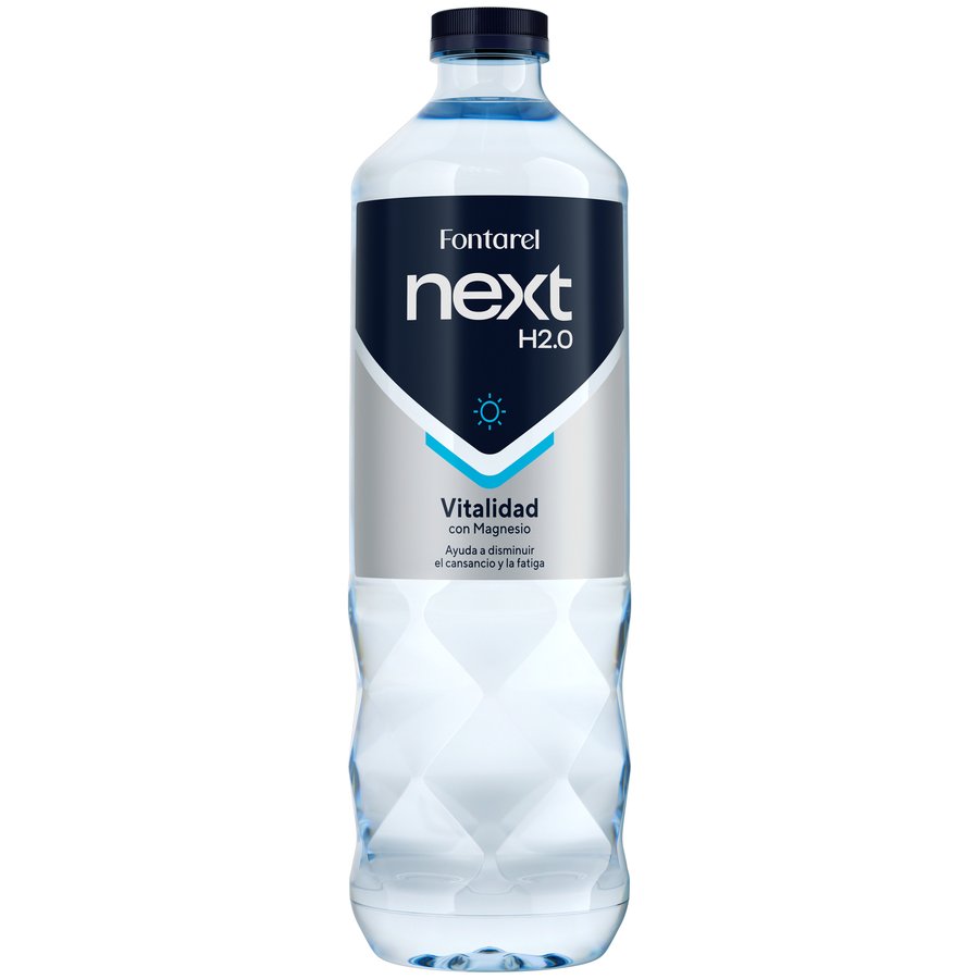 Bebida refrescante a base de agua FONTAREL Next H2.O magnesio botella 1 l