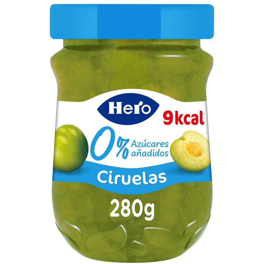 Confitura HERO 0% ciruela sin azúcar añadido 280 g