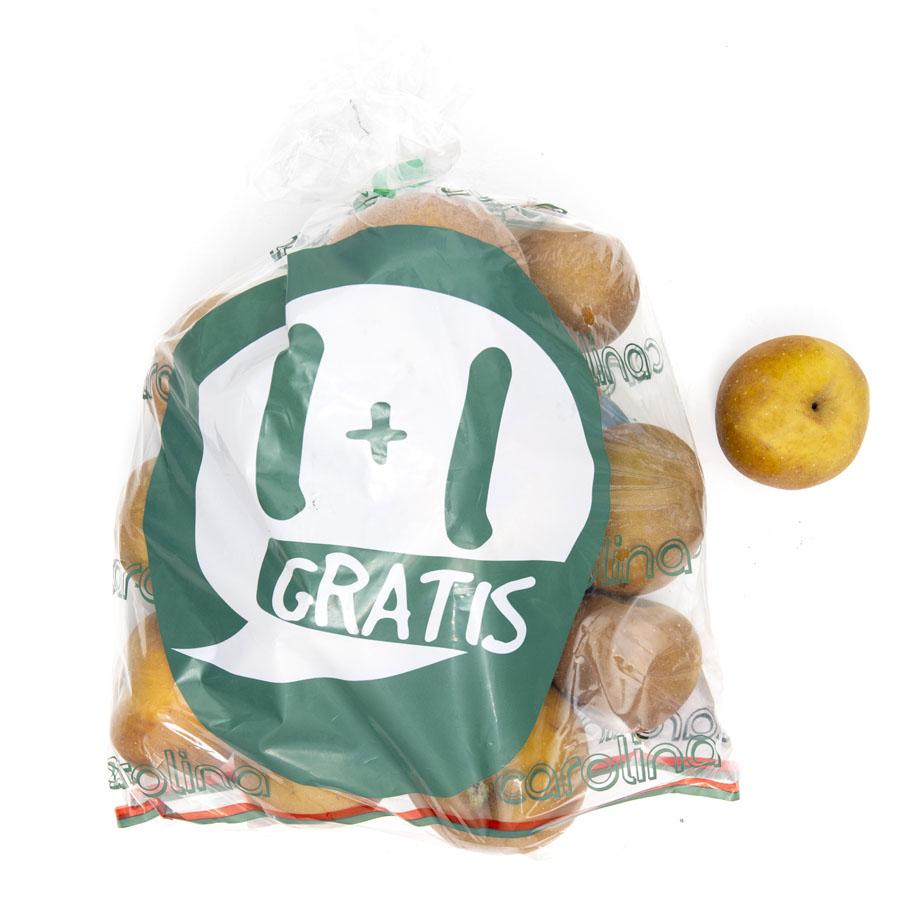 Imagen de Manzana Reineta Parda calibre 60/70mm bolsa 1 kg+1kg gratis