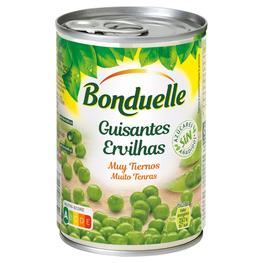 Guisantes BONDUELLE muy finos bote 280 g pne.