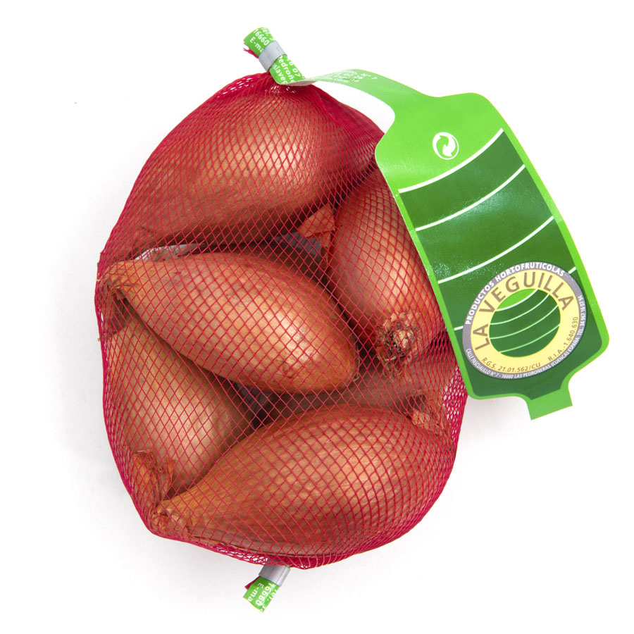 Cebolla Chalote deshojada calibre 22/30mm malla 250 g