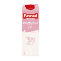 Leche desnatada PASCUAL brik 1 l
