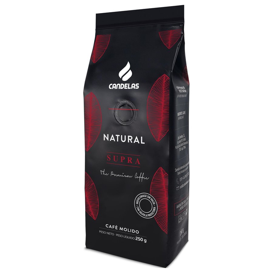 Café molido natural CANDELAS Supra paquete 250 g