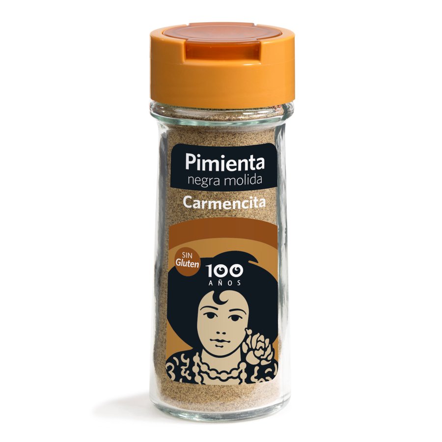 Pimienta negra molida CARMENCITA frasco 52 g
