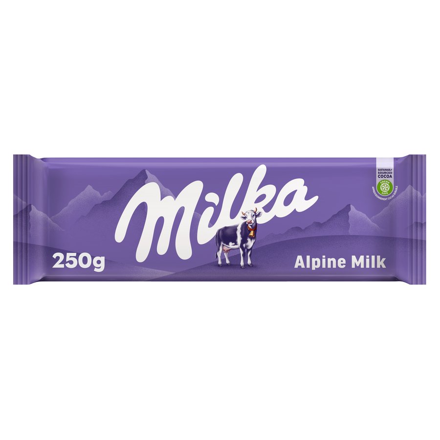 Chocolate con leche MILKA tableta 250 g