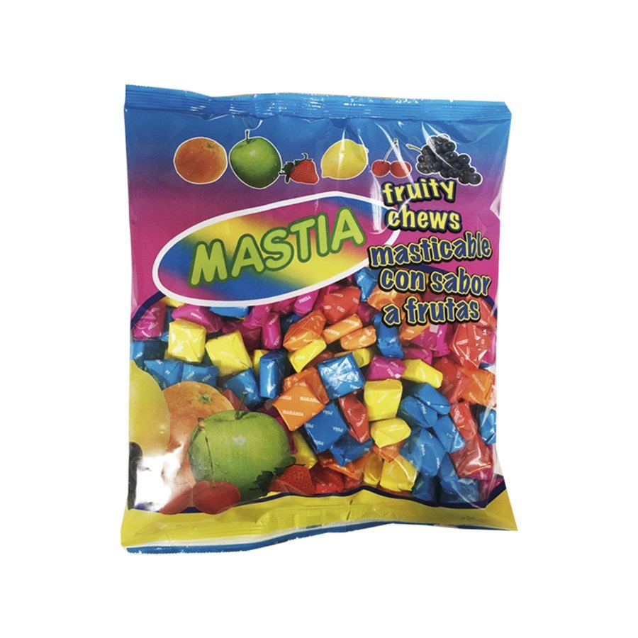 Caramelos masticables MASTIA sabor frutas 1 kg