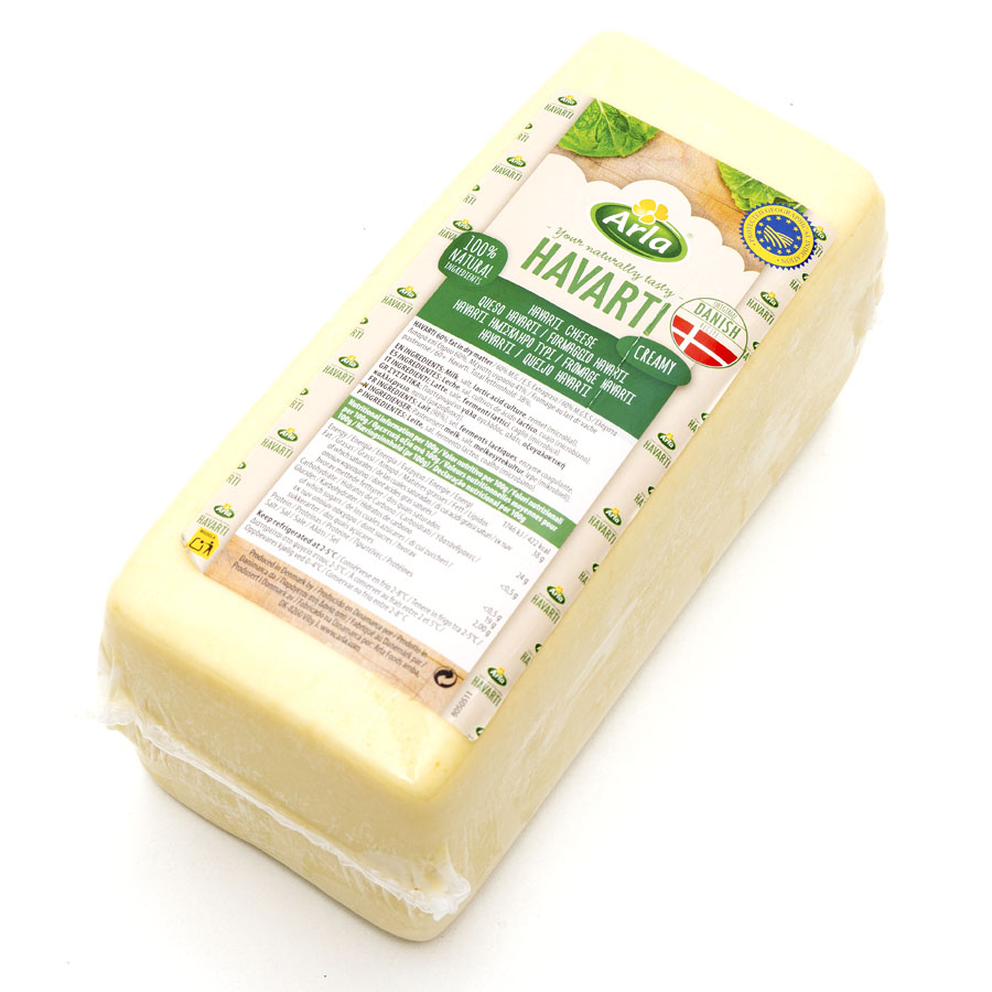 Queso barra havarti ARLA 100% natural igp kilo