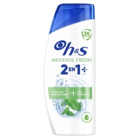Champú y acondicionador H&S anticaspa 2 en 1 menthol fresh 300 ml