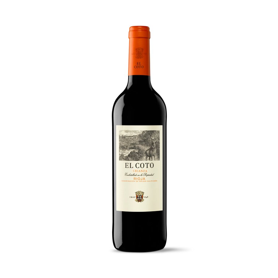 Vino tinto D.O.Ca.Rioja EL COTO Crianza botella 75 cl