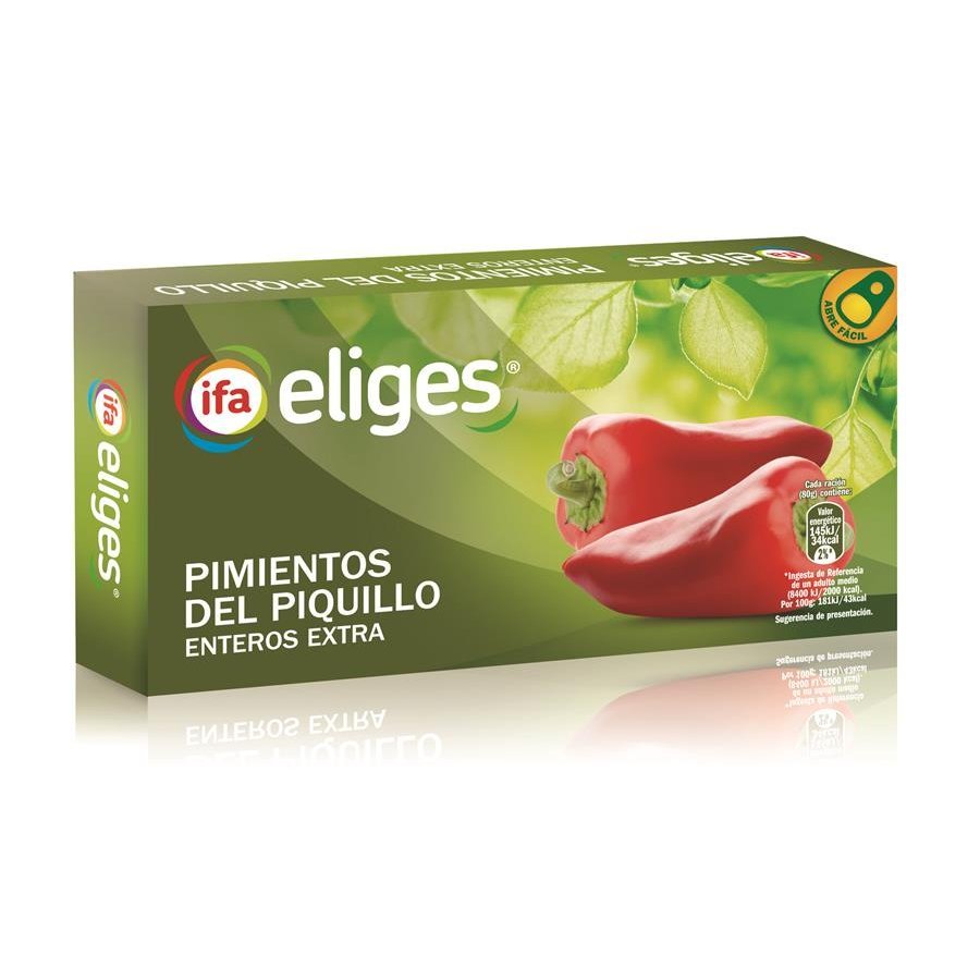 Pimientos piquillo enteros IFA ELIGES lata 150 g pne.