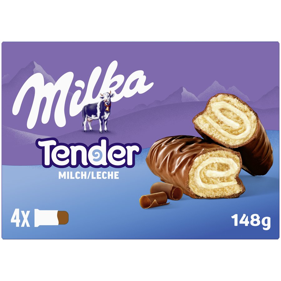 Bizcochos MILKA Tender leche 4 x 37 g
